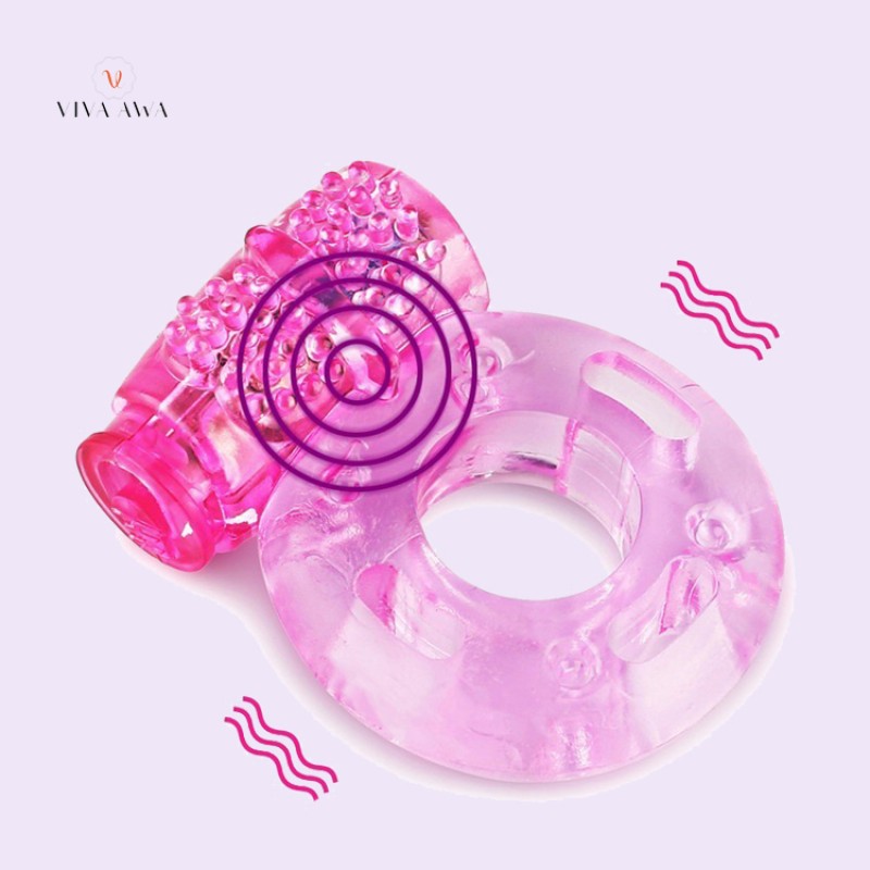 Cock ring vibrator ring silicone sex toys dick ring pink butterfly men sex toys